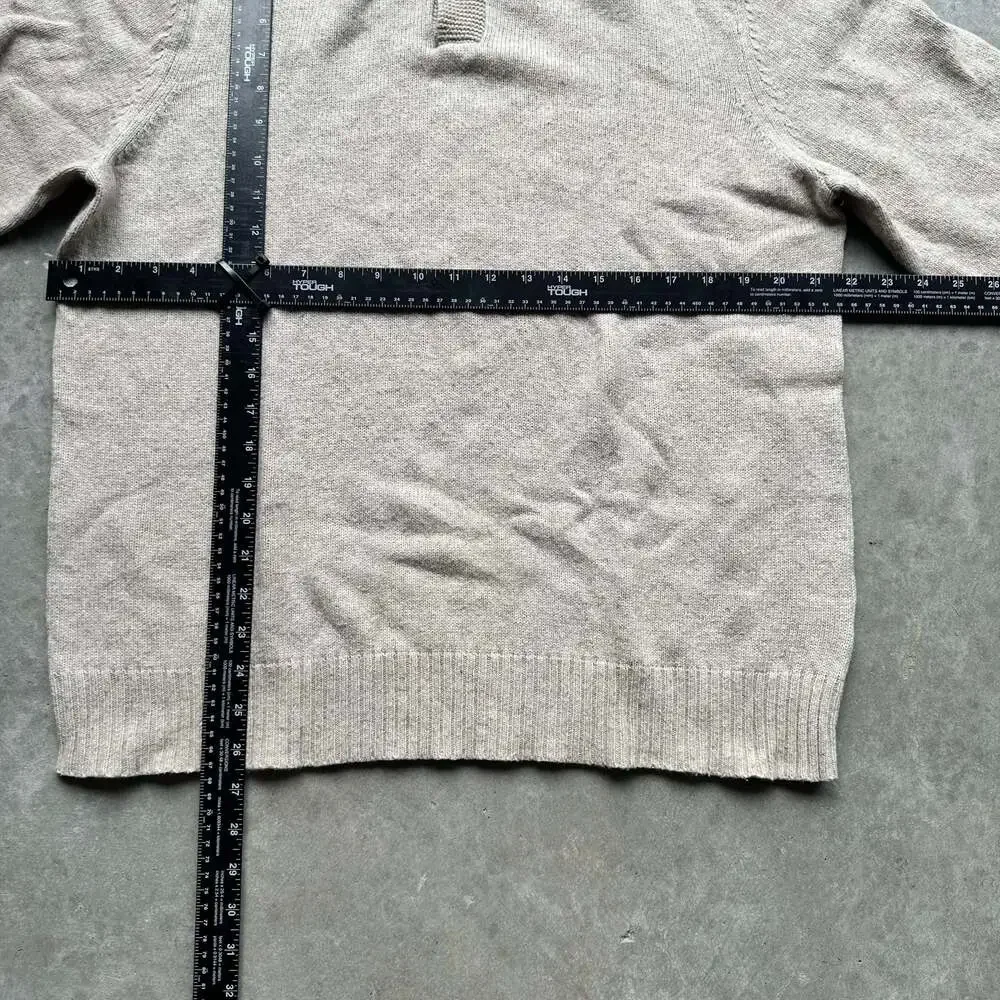 Banana Republic Men's Beige Knit Polo Sweater Size Large